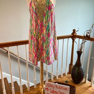 Lilly Pulitzer Vibrant Pink and Green Dress